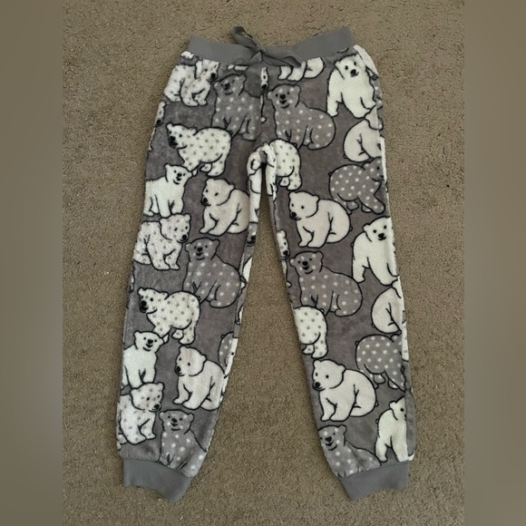 Justice Other - Justice Polar Bears Cozy Pajama Sleepwear Jogger Pants